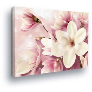 Obraz na plátne GLIX - Magical Pink Flowers II 80x60 cm
