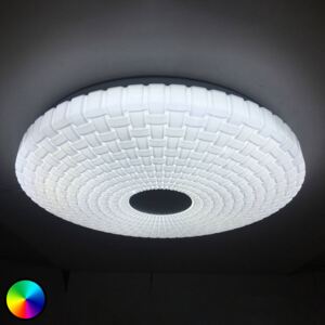 Lindby Laubini stropné LED, RGBW, CCT, 48 cm