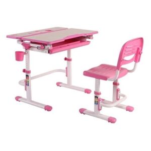 FD Rastúci detský písací stôl Laventa - modrý, ružový Farba: Ružová