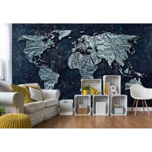 Fototapeta GLIX - 3D World Map Papírová tapeta - 368x280 cm