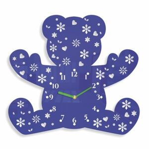 Detské nástenné hodiny v tvare medvedíka
