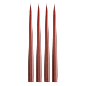 TAPER Sada kužeľových sviečok 4 ks 32 cm - červená