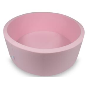 ELIS DESIGN Detský suchý bazénik okrúhly "110x40" bez loptičiek - ružový