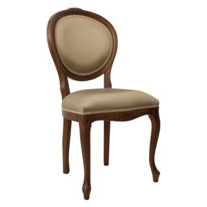 TARANKO Krzeslo L rustikálna jedálenská stolička toffi / zlato-medená (A4 0412)