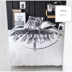 Moderné posteľné obliečky bielej farby 220 x 240 cm