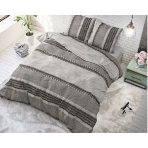 Bavlnené posteľné obliečky s pruhovaným motívom RIVER STRIPES 160 x 200 cm