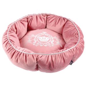 Luxusný ružový pelech pre psov v priemerm 58cm