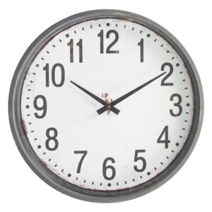 Retro nástenné hodiny s úmyselným rezom - Ø 39 * 5 cm / 1 * AA