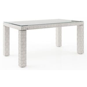 Záhradný ratanový stôl RAPALLO 160 cm 2018 biely výpredaj