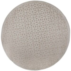 Flair Rugs koberce Kusový koberec Piatto Argento Silver kruh - 160x160 (průměr) kruh cm