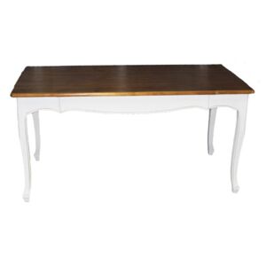 Morex drevený stôl provence,prevedenie masív,bielohnedá kombinácia,160x80x79 cm