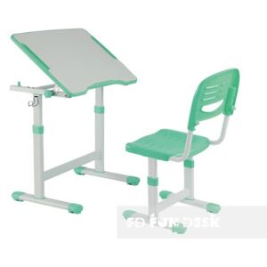 Fundesk Rastúci stôl PICCOLINO II + stolička Farba: Zelená