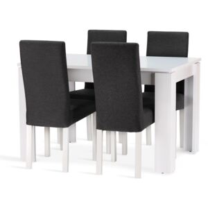 Jedálenská zostava NELY stôl + 4 stoličky