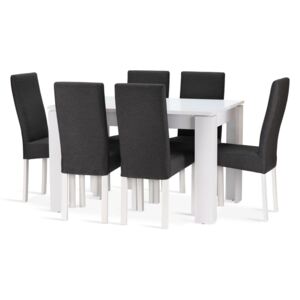 Jedálenská zostava NELY stôl + 6 stoličiek