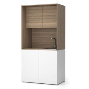 PLAN Kuchynka NIKA sa drezom a batériou 1000 x 600 x 2000 mm, dub prírodný, pravé
