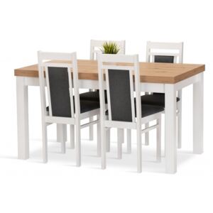Jedálenská zostava NINA stôl + 4 stoličky