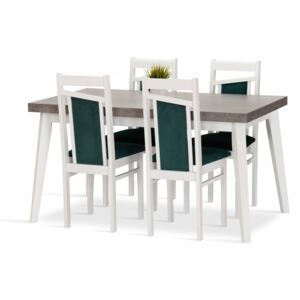 Jedálenská zostava TEKLA stôl + 4 stoličky