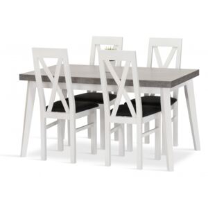 Jedálenská zostava RUT stôl + 4 stoličky