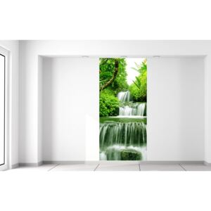 Gario Fototapeta Vodopád v dažďovom pralese Rozmery (š x v): 95 x 205 cm, Materiál: Latexová (lepidlo zadarmo)