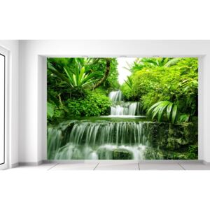 Gario Fototapeta Vodopád v dažďovom pralese Rozmery (š x v): 200 x 135 cm, Materiál: Latexová (lepidlo zadarmo)