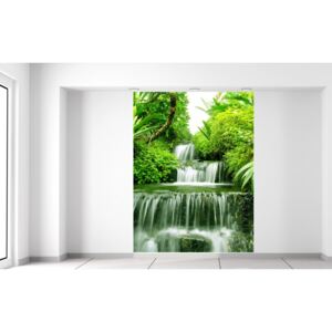 Gario Fototapeta Vodopád v dažďovom pralese Rozmery (š x v): 150 x 200 cm, Materiál: Latexová (lepidlo zadarmo)