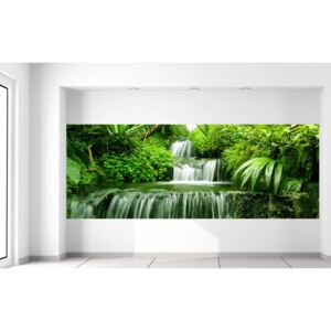 Gario Fototapeta Vodopád v dažďovom pralese Rozmery (š x v): 268 x 100 cm, Materiál: Latexová (lepidlo zadarmo)