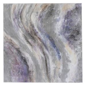 Obraz na plátne fialový šedý abstraktný LA VIE EN VIOLET