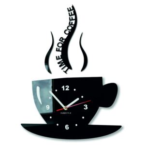 Nástenné hodiny káva aj čierne Rozmer 36 x 32 cm Sentop Z16