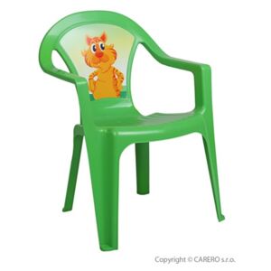 Detský záhradný nábytok - Plastová stolička zelená