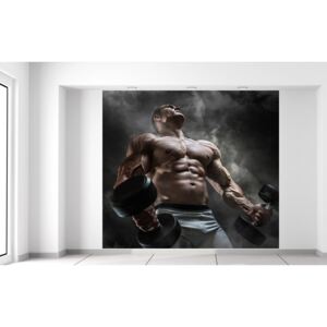 Gario Fototapeta Silný bodybuilder Rozmery (š x v): 268 x 240 cm, Materiál: Latexová (lepidlo zadarmo)