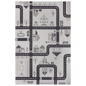 Hanse Home Collection koberce detský kusový koberec Flatweave Kids Rugs 104875 Cream/Black - 80x150 cm