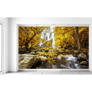Gario Fototapeta Nádherný jesenný vodopád Rozmery (š x v): 412 x 248 cm, Materiál: Latexová (lepidlo zadarmo)