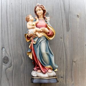 Panna Mária a Ježiš drevená socha
