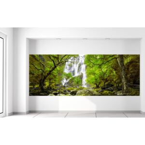 Gario Fototapeta Nádherný jarný vodopád Rozmery (š x v): 268 x 100 cm, Materiál: Samolepiaca
