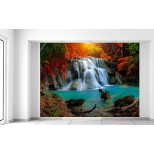 Gario Fototapeta Nádherný vodopád Huay Mae Khamin Thajsko Rozmery (š x v): 200 x 150 cm, Materiál: Latexová (lepidlo zadarmo)