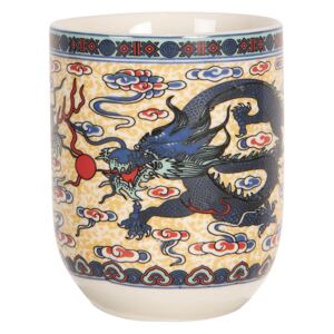 Porcelánový kalíšok na čaj s drakom - ∅ 6 * 8 cm / 0,1l
