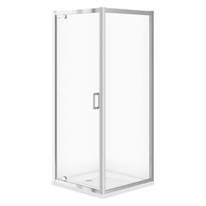 CERSANIT - Sprchovací kút ARTECO štvorec 80x190, kyvný, číre sklo (S157-009)
