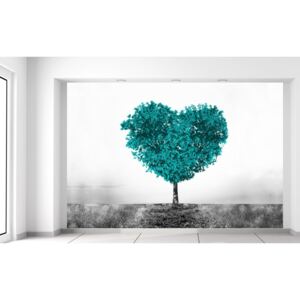 Gario Fototapeta Tyrkysový strom lásky Rozmery (š x v): 200 x 135 cm, Materiál: Latexová (lepidlo zadarmo)