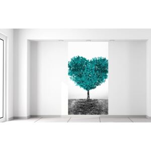 Gario Fototapeta Tyrkysový strom lásky Rozmery (š x v): 110 x 200 cm, Materiál: Latexová (lepidlo zadarmo)