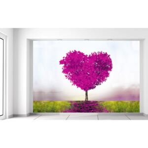 Gario Fototapeta Tmavoružový strom lásky Rozmery (š x v): 200 x 135 cm, Materiál: Samolepiaca