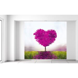 Gario Fototapeta Tmavoružový strom lásky Rozmery (š x v): 268 x 240 cm, Materiál: Samolepiaca