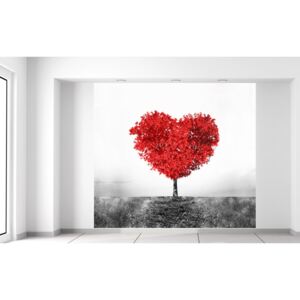 Gario Fototapeta Strom lásky do červena Materiál: Samolepiaca, Veľkosť: 268 x 240 cm
