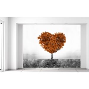 Gario Fototapeta Hnedý strom lásky Rozmery (š x v): 200 x 150 cm, Materiál: Latexová (lepidlo zadarmo)