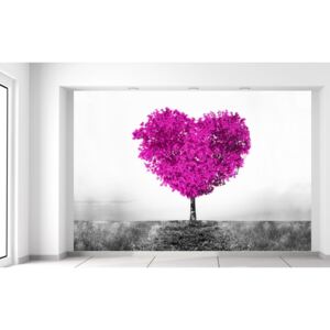 Gario Fototapeta Fialový strom lásky Rozmery (š x v): 200 x 135 cm, Materiál: Samolepiaca
