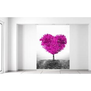 Gario Fototapeta Fialový strom lásky Rozmery (š x v): 150 x 200 cm, Materiál: Vliesová (lepidlo zadarmo)