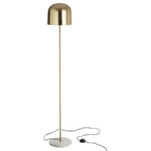 Lampa zlatá kovová mramorová stojaca MODERN LUXURY