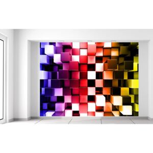 Gario Fototapeta Farebné 3D kocky Rozmery (š x v): 200 x 150 cm, Materiál: Latexová (lepidlo zadarmo)