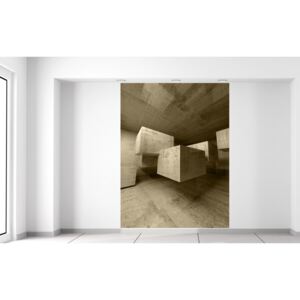 Gario Fototapeta Betónové kocky v priestore Rozmery (š x v): 150 x 200 cm, Materiál: Latexová (lepidlo zadarmo)