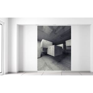 Gario Fototapeta Sivé lietajúce kamenné kocky 3D Rozmery (š x v): 150 x 200 cm, Materiál: Latexová (lepidlo zadarmo)