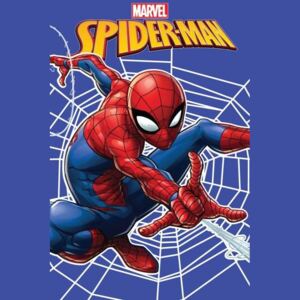 JERRY FABRICS Fleece deka Spiderman web Polyester 100/150 cm